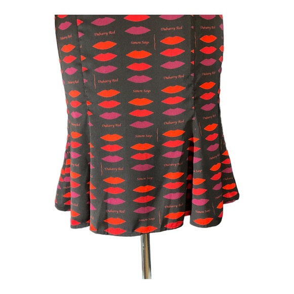 L’wren Scott for Banana Republic Lipstick Print Skirt, Size 4. EUC - Picture 6 of 7